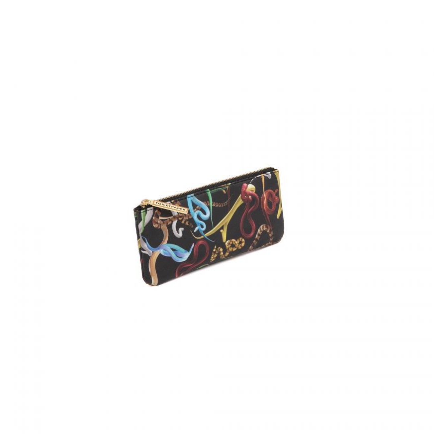 Astuccio In Pu Stampato Toiletpaper Cm. 21X9 - Snakes Seletti