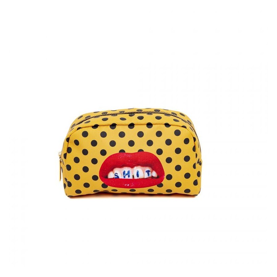 Beauty-Case In Pu Stampato Toiletpaper - Shit Seletti