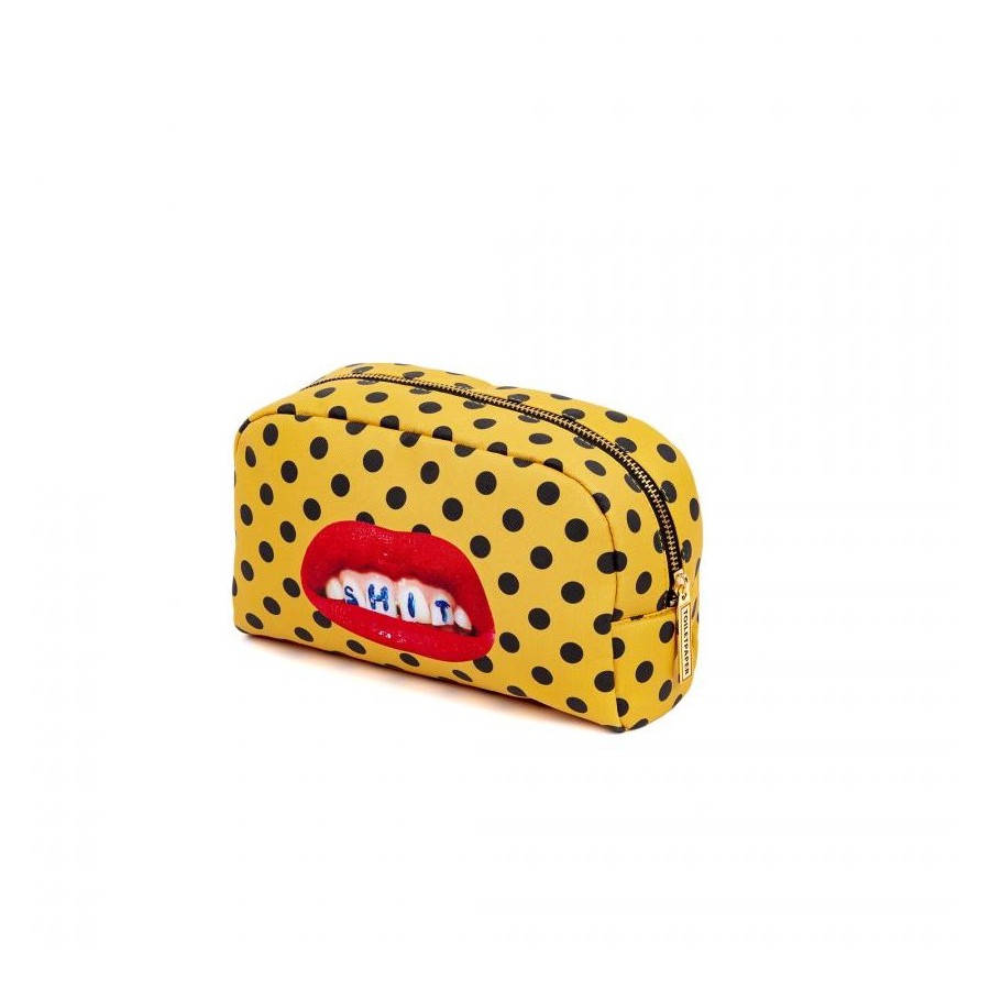 Beauty-Case In Pu Stampato Toiletpaper - Shit Seletti