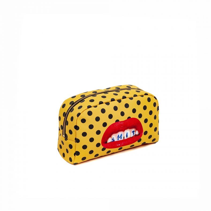 Beauty-Case In Pu Stampato Toiletpaper - Shit Seletti