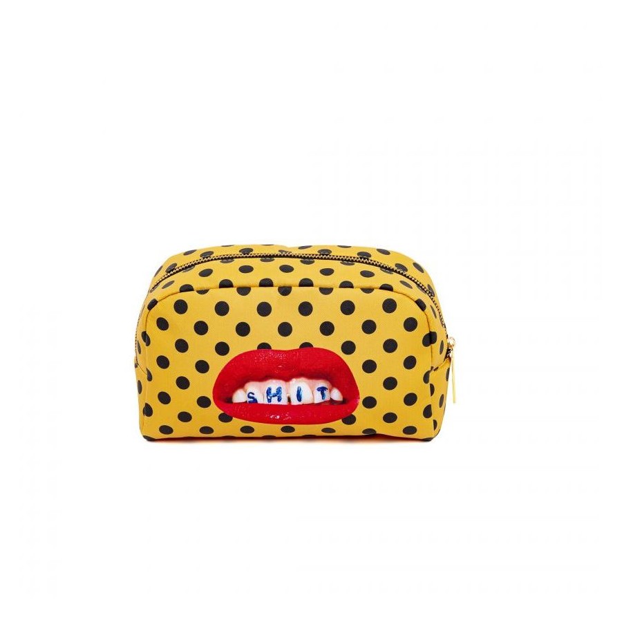 Beauty-Case In Pu Stampato Toiletpaper - Shit Seletti