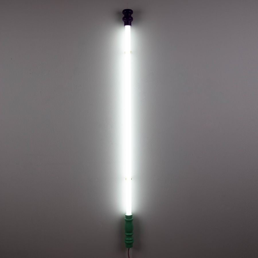 Lampada Led Superlinea In Plastica/Legno - Bianco Seletti