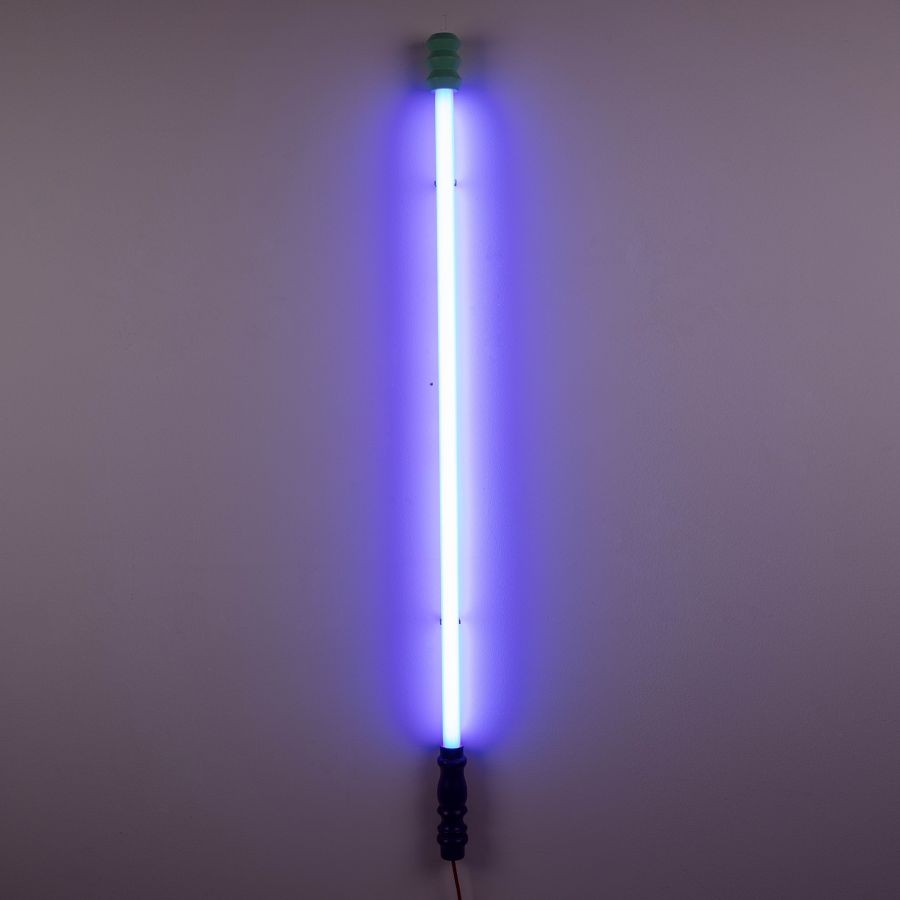 Lampada Led Superlinea In Plastica/Legno - Blu Seletti