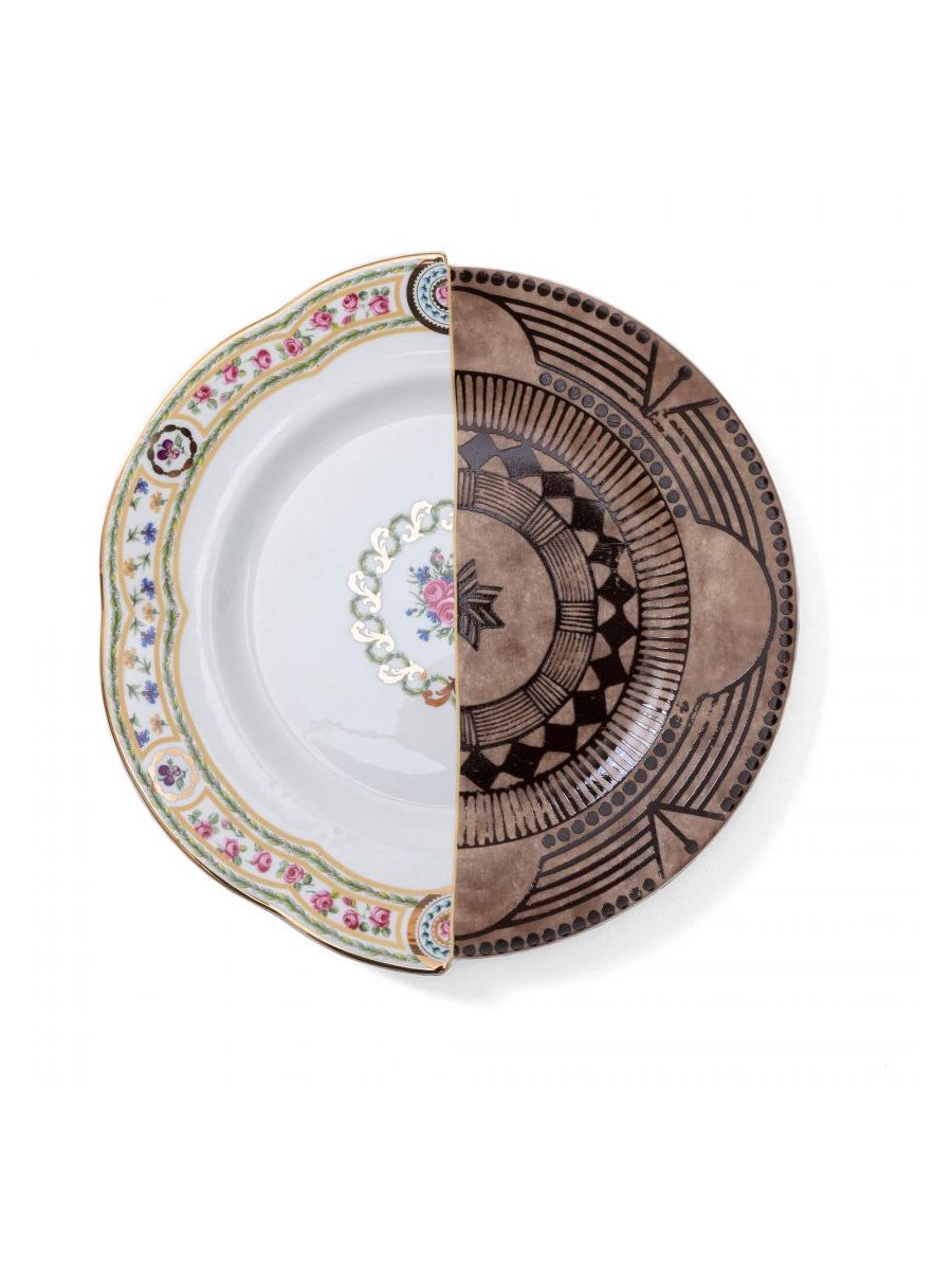 Piatto Piano In Porcellana Hybrid-Hobyo Seletti