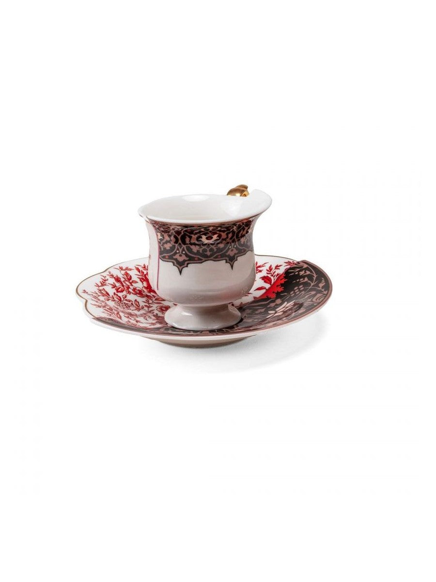 Set 2 Tazzine Da Caffè Con Piattino Hybrid-Sagala Seletti