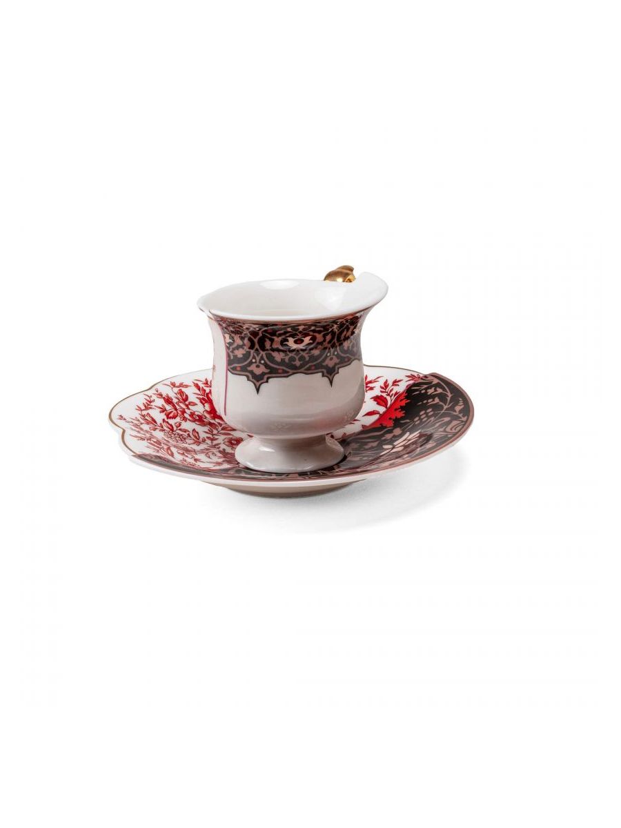 Set 2 Tazzine Da Caffè Con Piattino Hybrid-Sagala Seletti