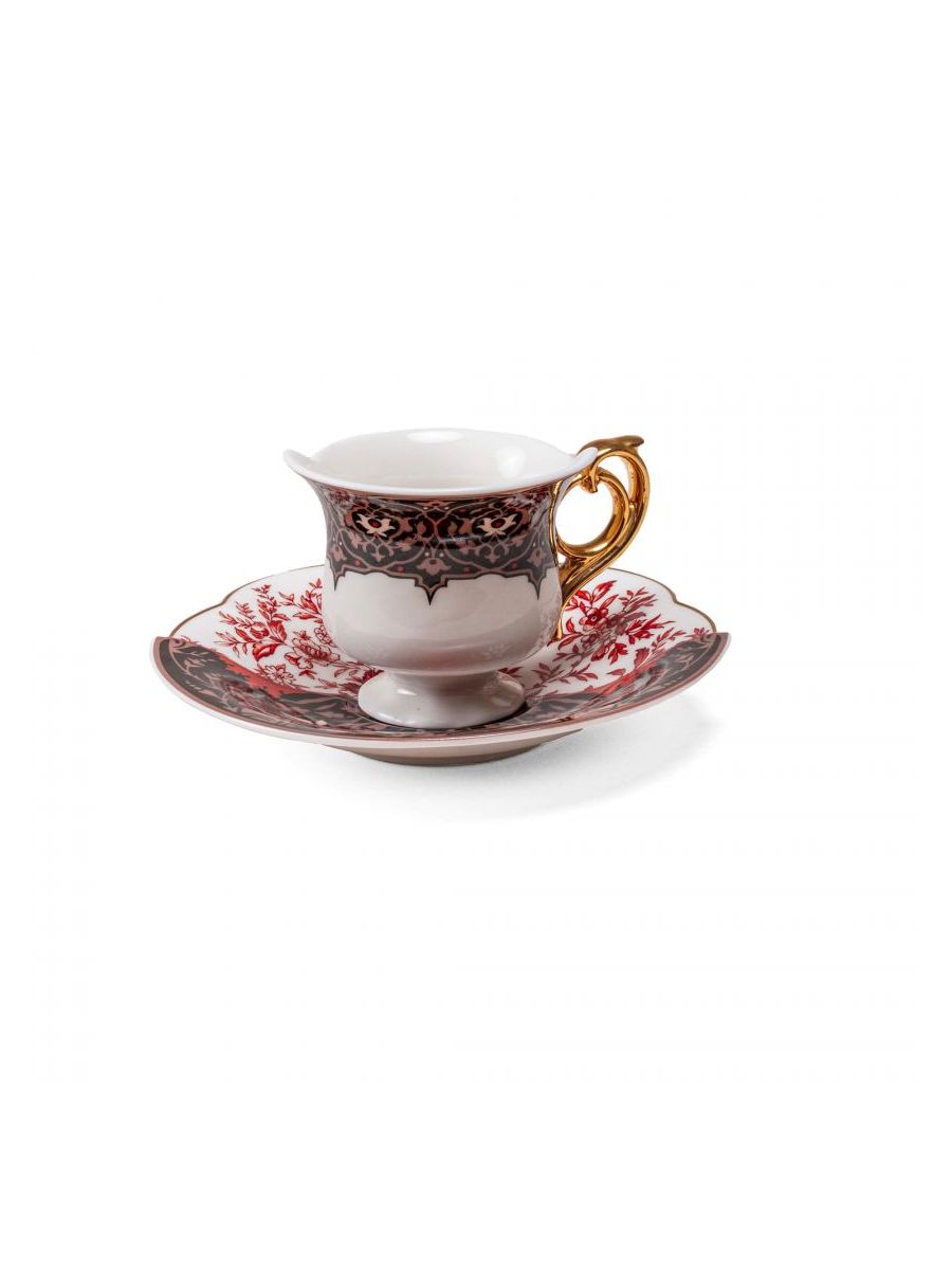Set 2 Tazzine Da Caffè Con Piattino Hybrid-Sagala Seletti
