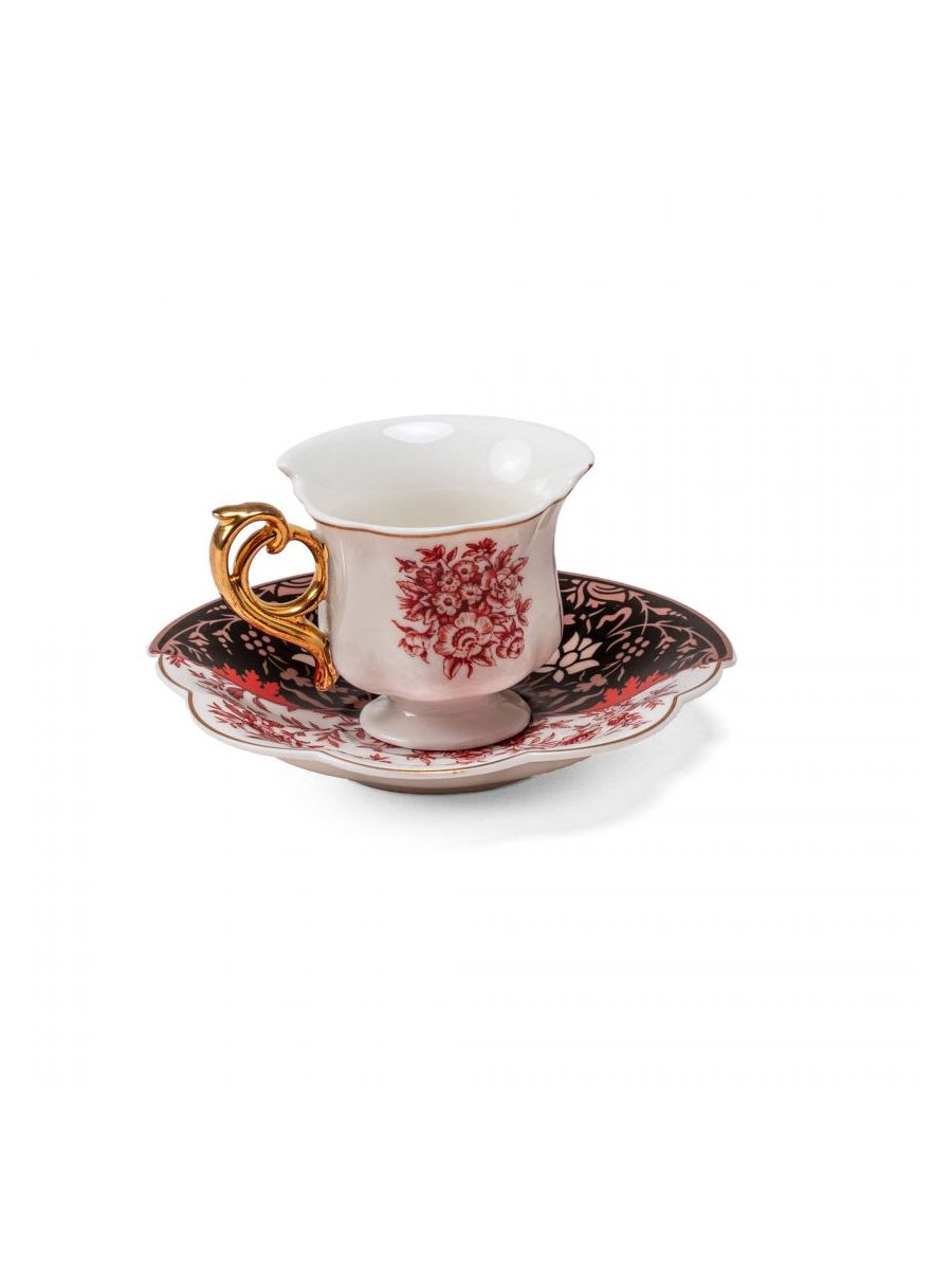 Set 2 Tazzine Da Caffè Con Piattino Hybrid-Sagala Seletti