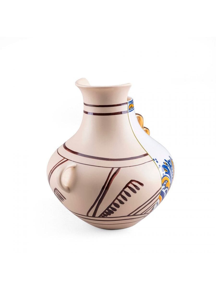 Vaso In Porcellana Hybrid-Nazca Ø Cm. 22,5 H.25 Seletti