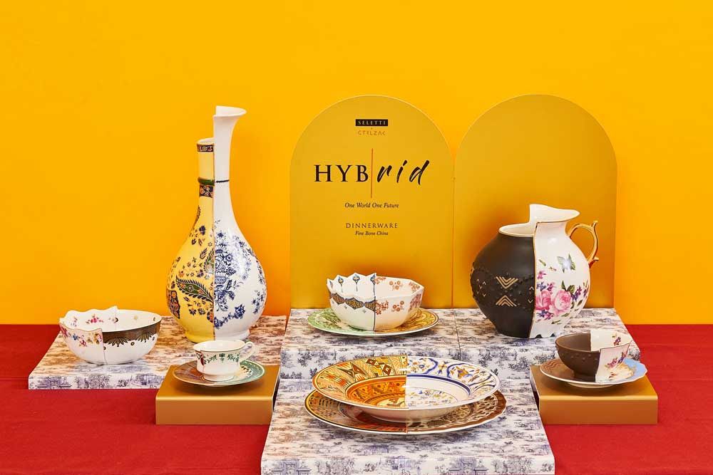 Vaso In Porcellana Hybrid Chunar Seletti