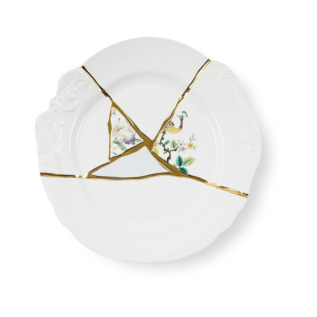 Piatto Piano In Porcellana Kintsugi-N`2 Seletti