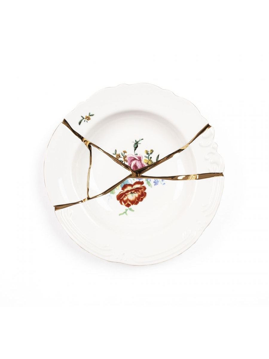 Piatto Fondo In Porcellana Kintsugi-N`2 Seletti