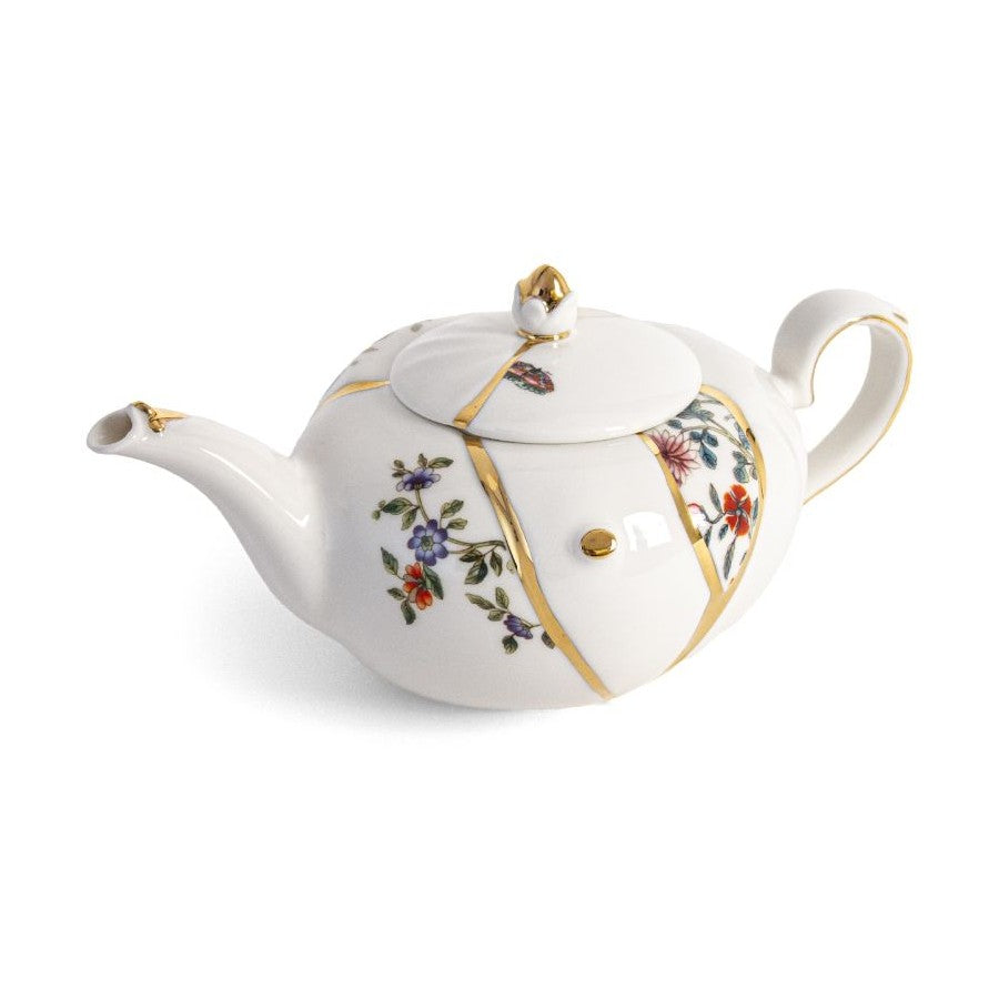 Kintsugi Teiera In Porcellana E Oro Seletti