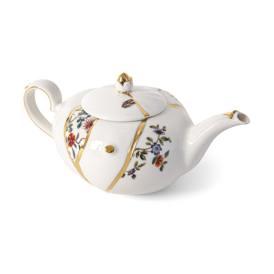 Kintsugi Teiera In Porcellana E Oro Seletti
