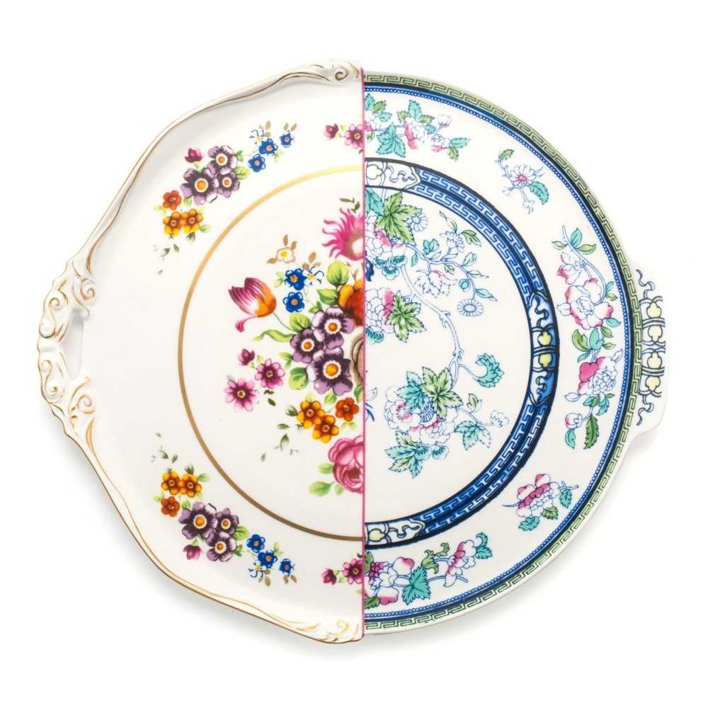 Vassoio In Porcellana Rotondo Hybrid-Dorotea Seletti