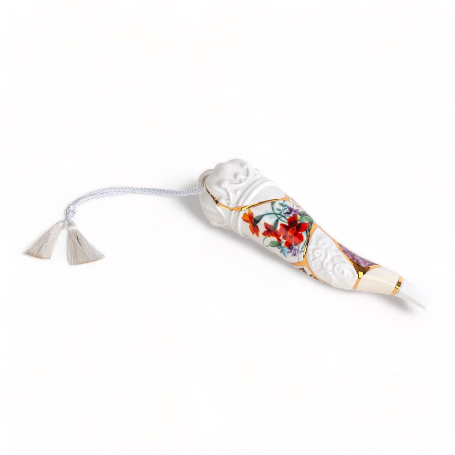 Corno Portafortuna In Porcellana Kintsugi Lucky Horn Seletti