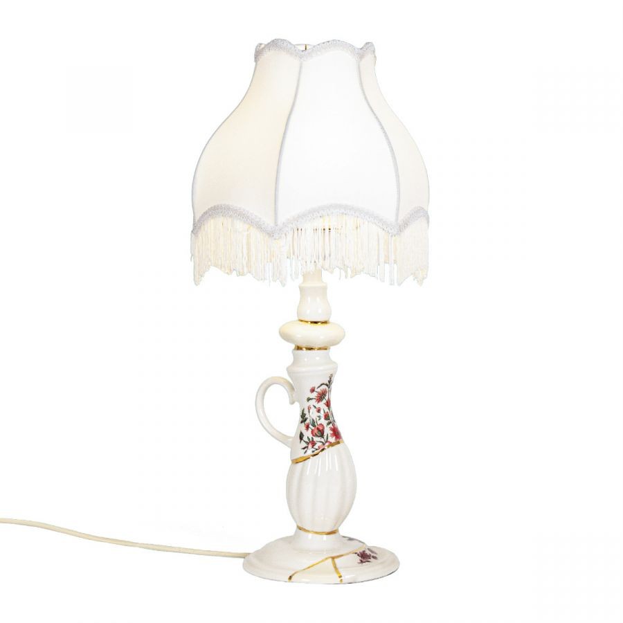 Kintsugi Abat-Jour In Porcellana E Oro Seletti