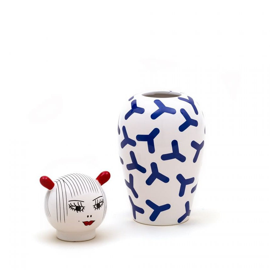 Vaso In Dolomite Con Coperchio Le Canopie-Zoé Seletti