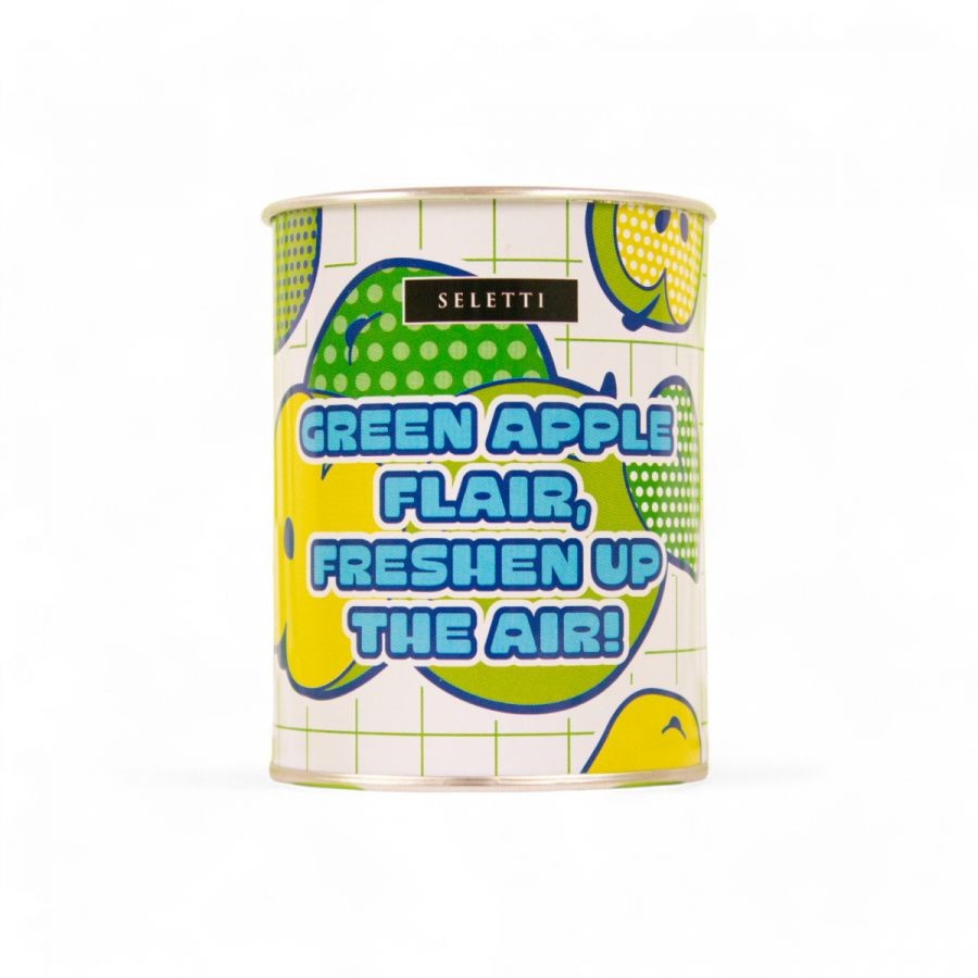 Candela Flirty Glow In Cera E Latta Ø 7,5 H. 9,7 Cm - Green Apple Seletti