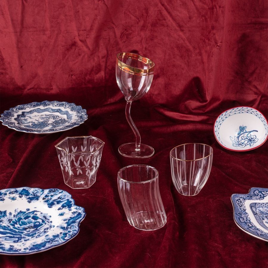 Bicchiere A Calice In Vetro Classic On Acid - Regal Seletti