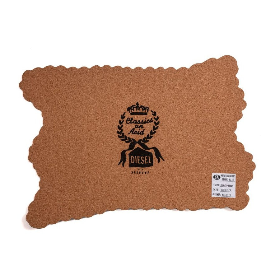 Set 4 Tovagliette Diesel Living In Sughero - Acid Flower E Seletti