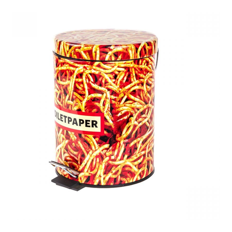 Pattumiera In Metallo E Plastica Toiletpaper Home -Spaghetti Seletti