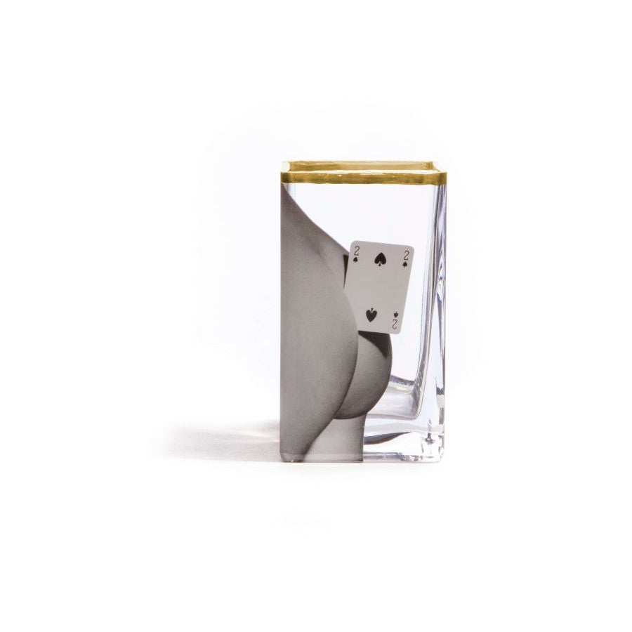 Vaso In Vetro Toiletpaper - Two Of Spades Seletti