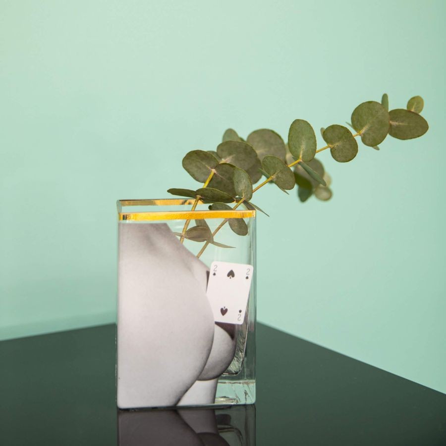 Vaso In Vetro Toiletpaper - Two Of Spades Seletti
