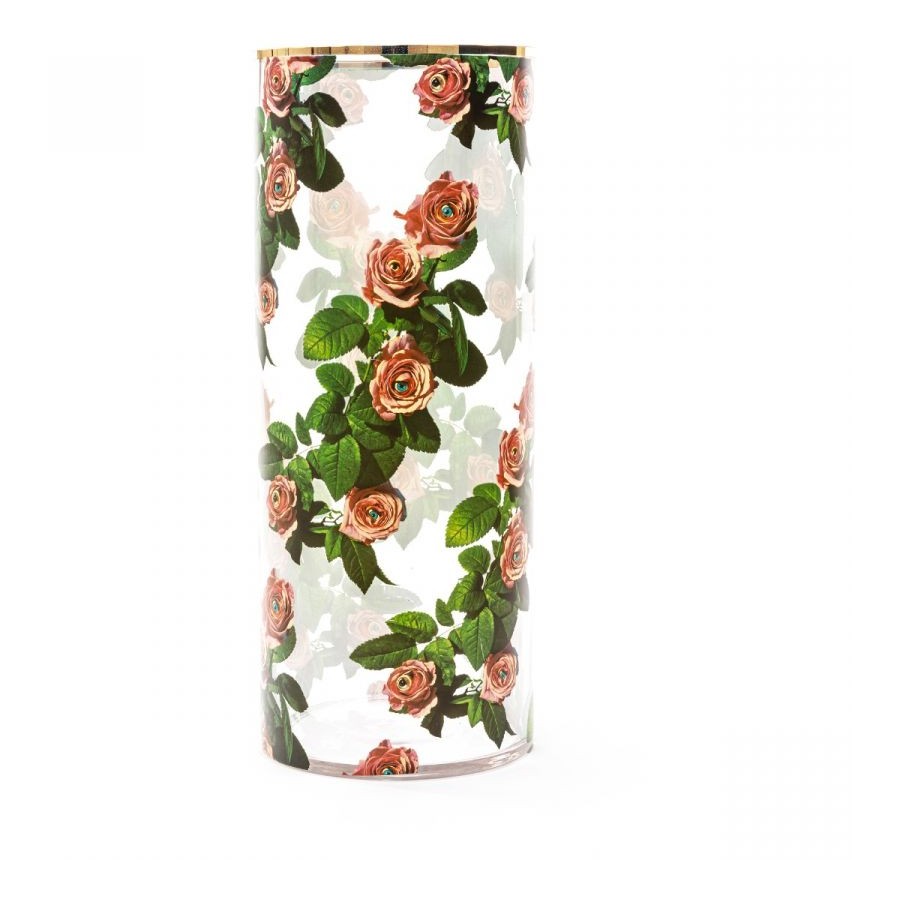 Vaso In Vetro Toiletpaper - Roses Seletti