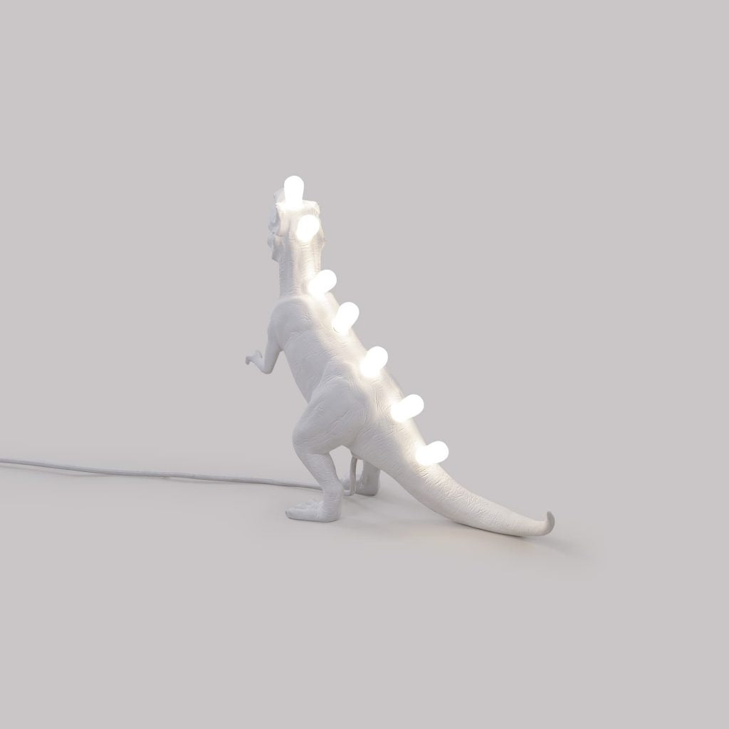 Lampada In Resina Jurassic Lamp T-Rex Cm.39X13 H.33,5-Usb Version Seletti