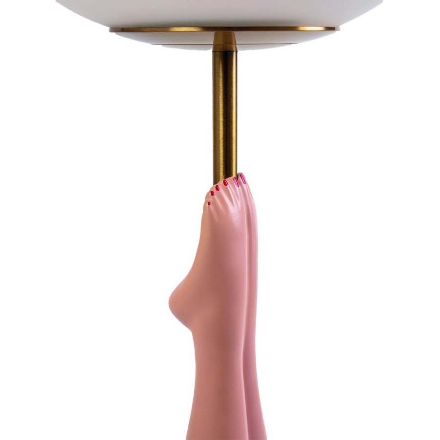 Lampada Da Tavolo In Resina Lady Diver - Rosso Seletti