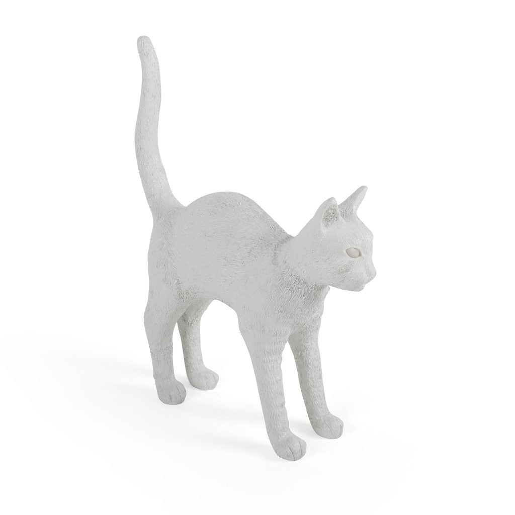 Lampada In Resina Jobby The Cat - White Seletti