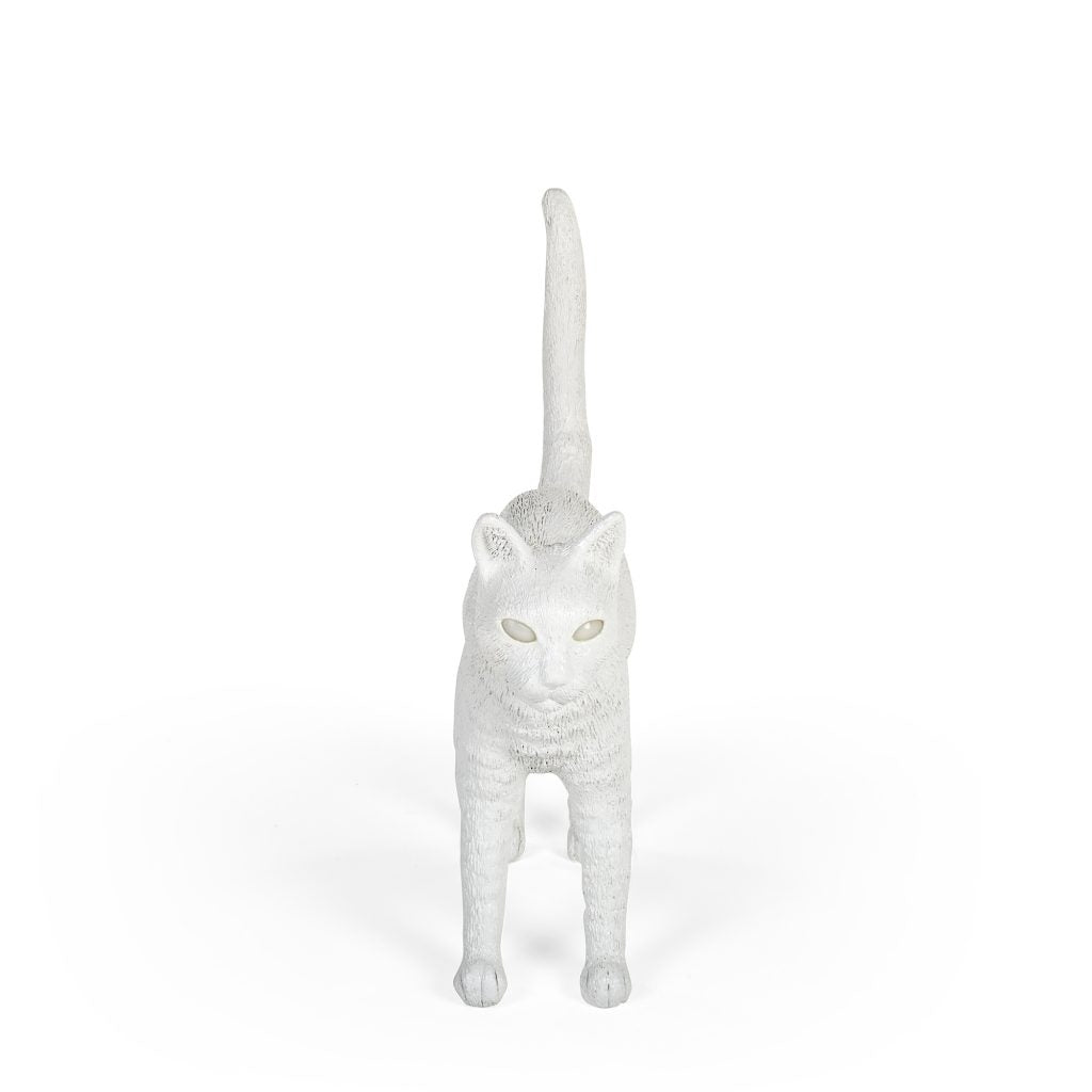 Lampada In Resina Jobby The Cat - White Seletti