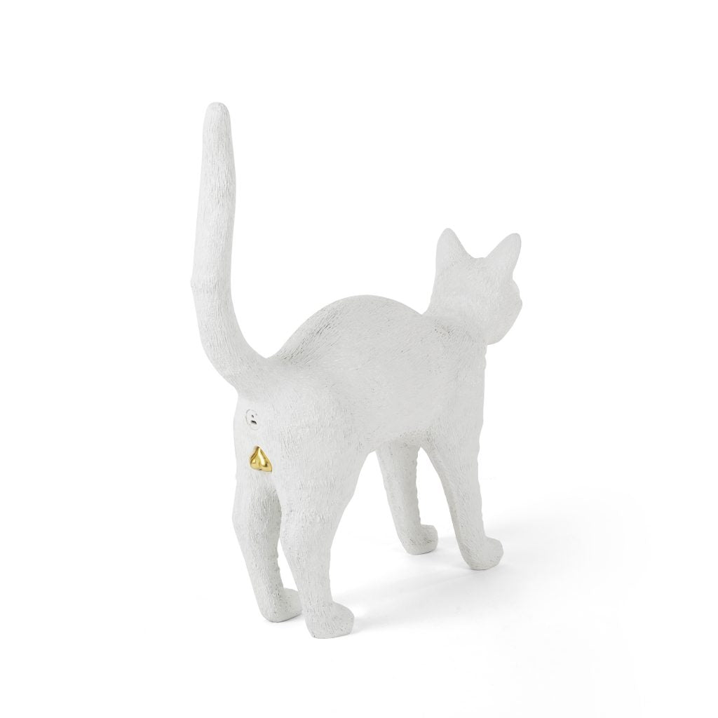 Lampada In Resina Jobby The Cat - White Seletti