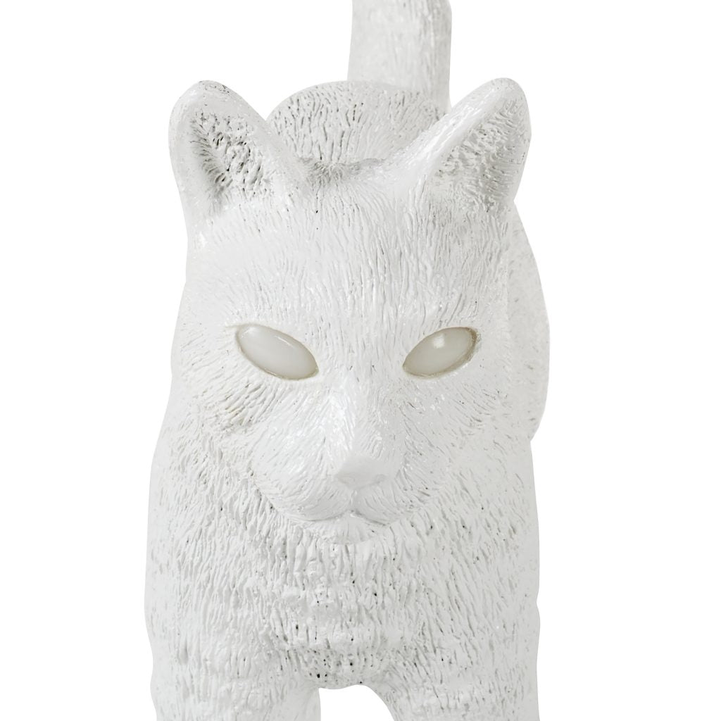 Lampada In Resina Jobby The Cat - White Seletti