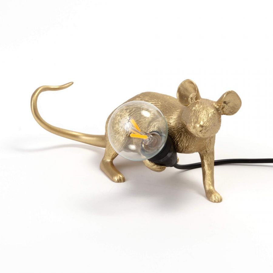 Lampada Mouse Lamp Lop-Gold Seletti
