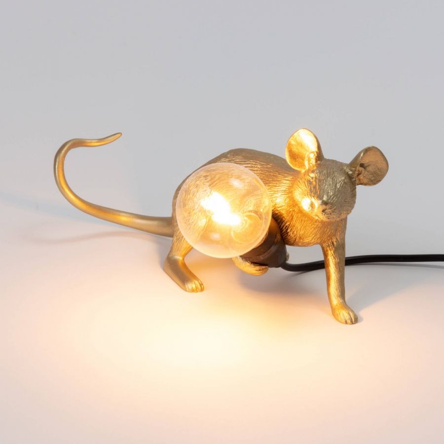 Lampada Mouse Lamp Lop-Gold Seletti