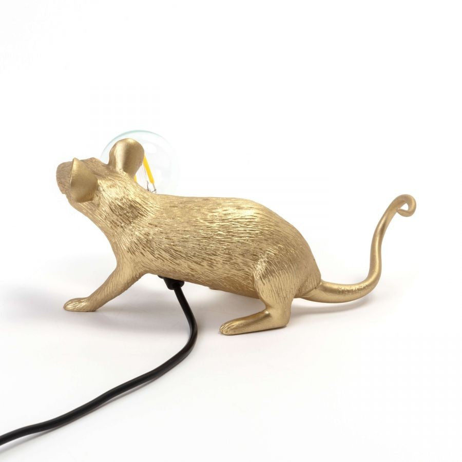 Lampada Mouse Lamp Lop-Gold Seletti