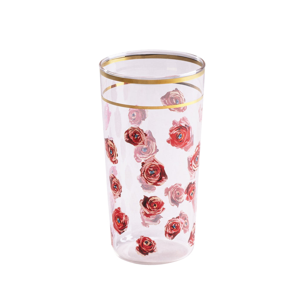 Set 2 Bicchieri In Vetro Toiletpaper - Roses Seletti