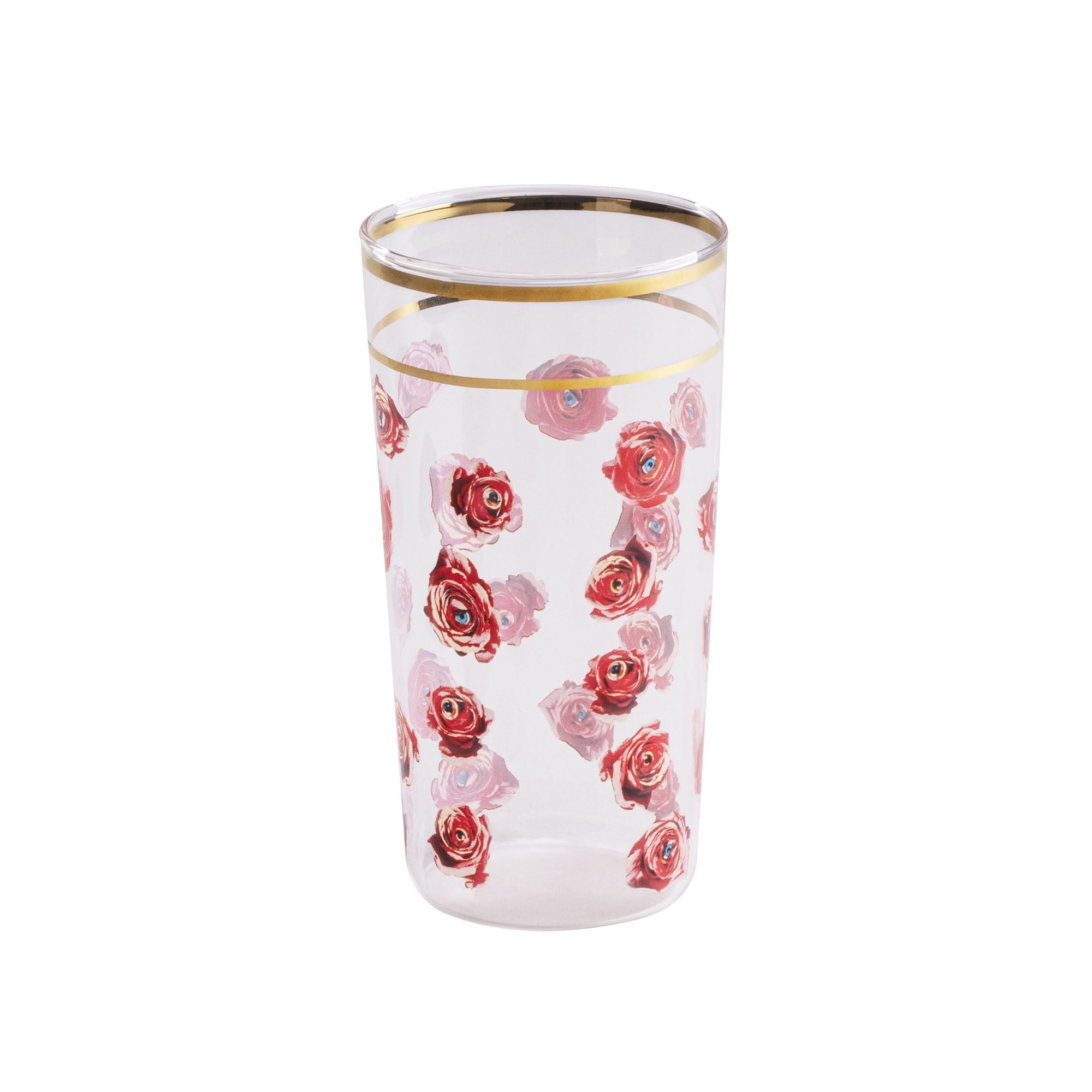 Set 2 Bicchieri In Vetro Toiletpaper - Roses Seletti