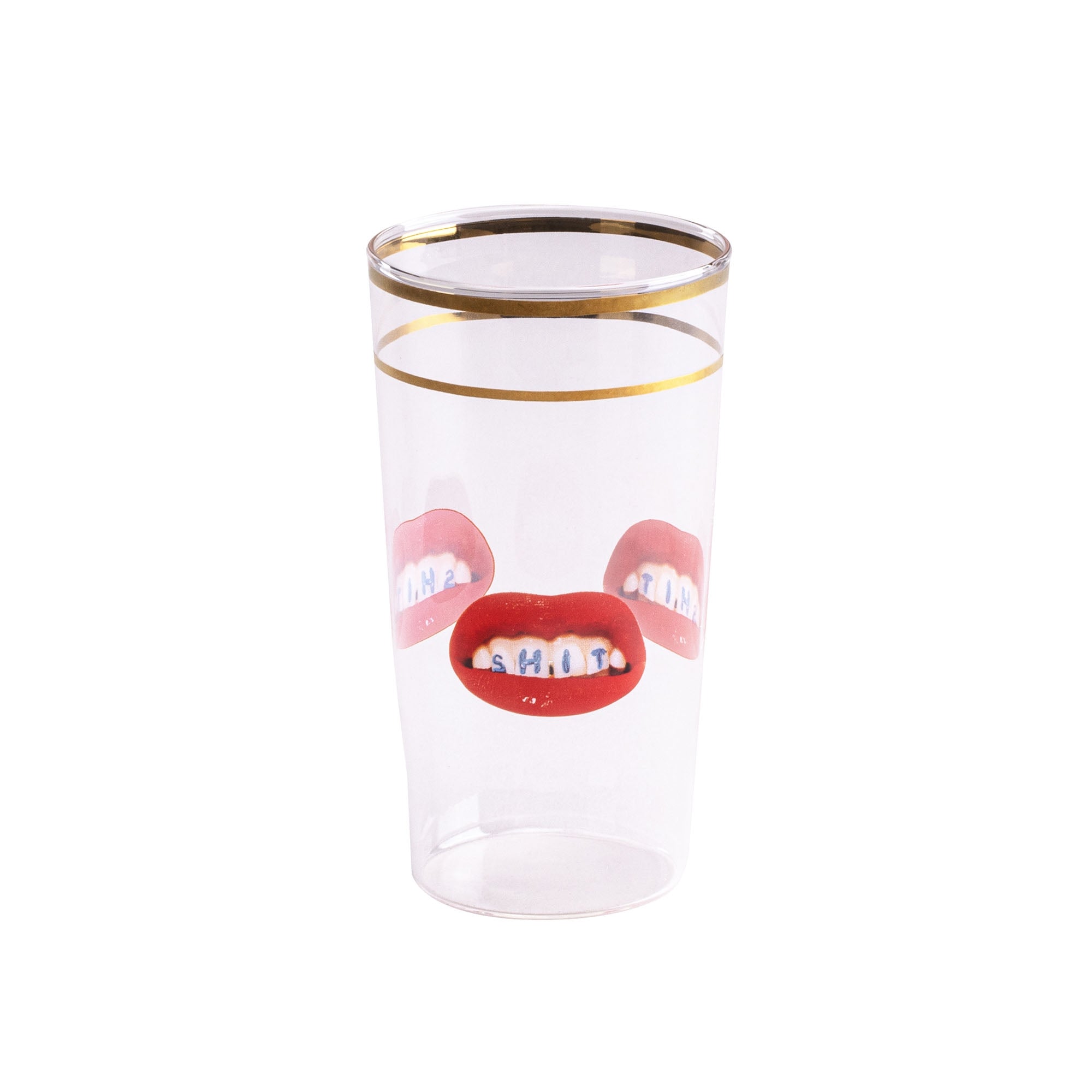 Set 2 Bicchieri In Vetro Toiletpaper Seletti
