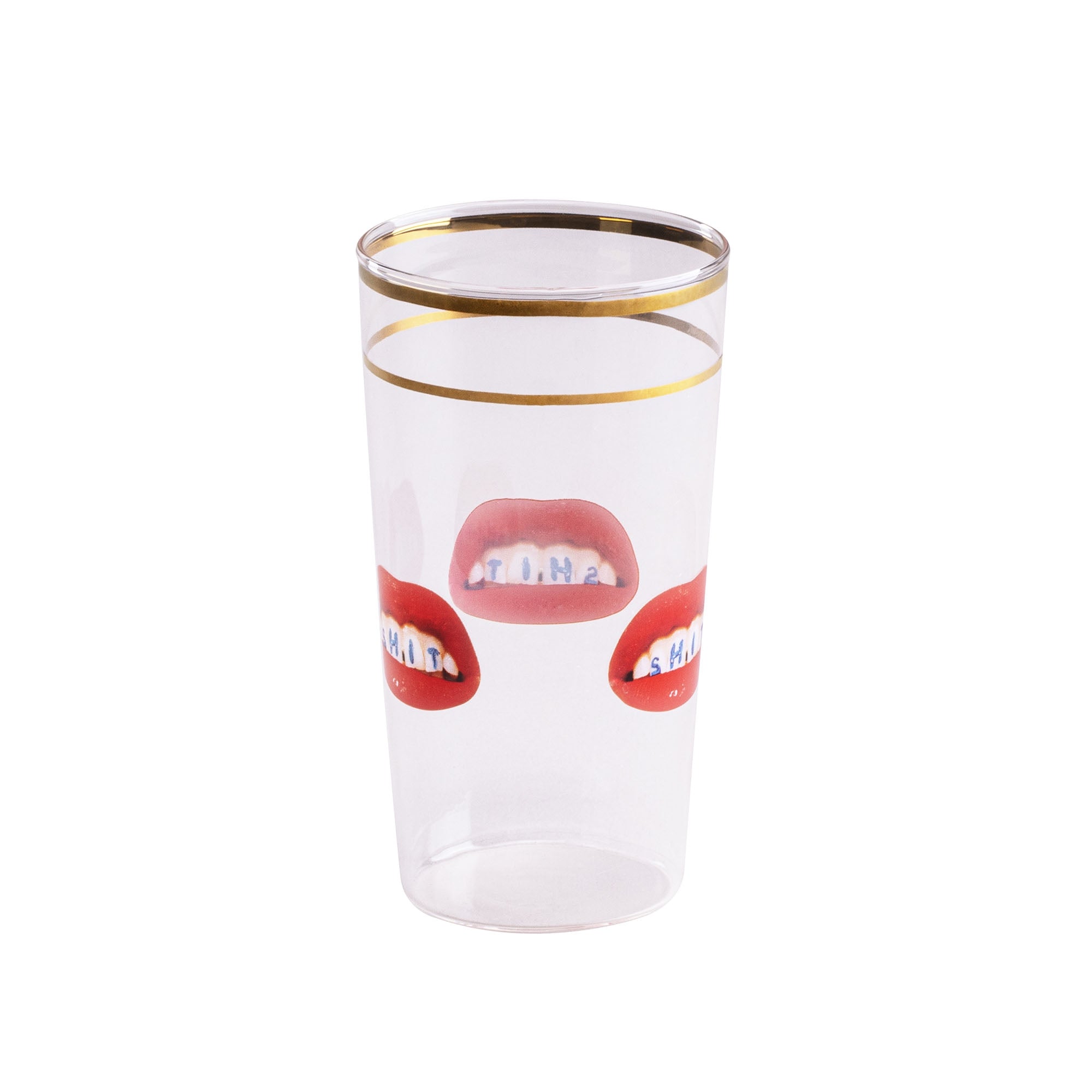 Set 2 Bicchieri In Vetro Toiletpaper Seletti