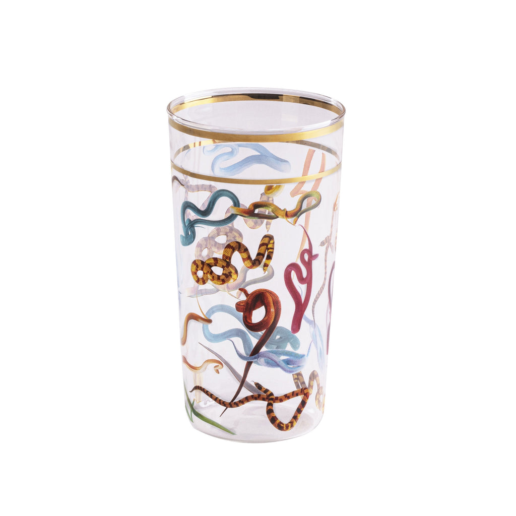 Set 2 Bicchieri In Vetro Toiletpaper - Snakes Seletti