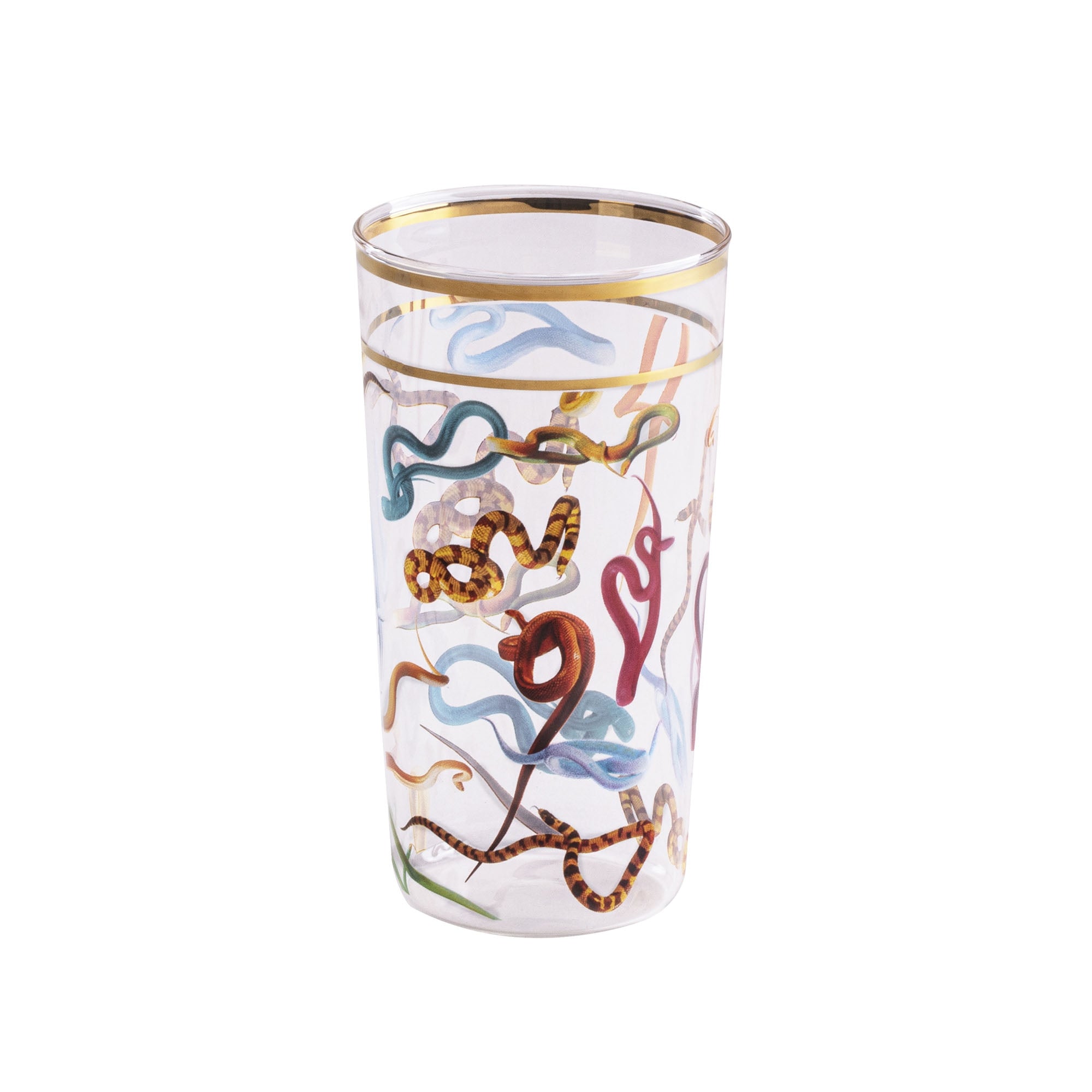 Set 2 Bicchieri In Vetro Toiletpaper - Snakes Seletti