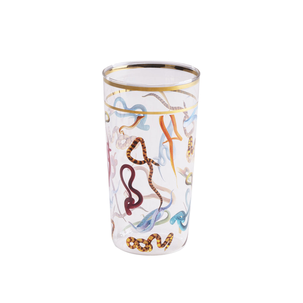 Set 2 Bicchieri In Vetro Toiletpaper - Snakes Seletti