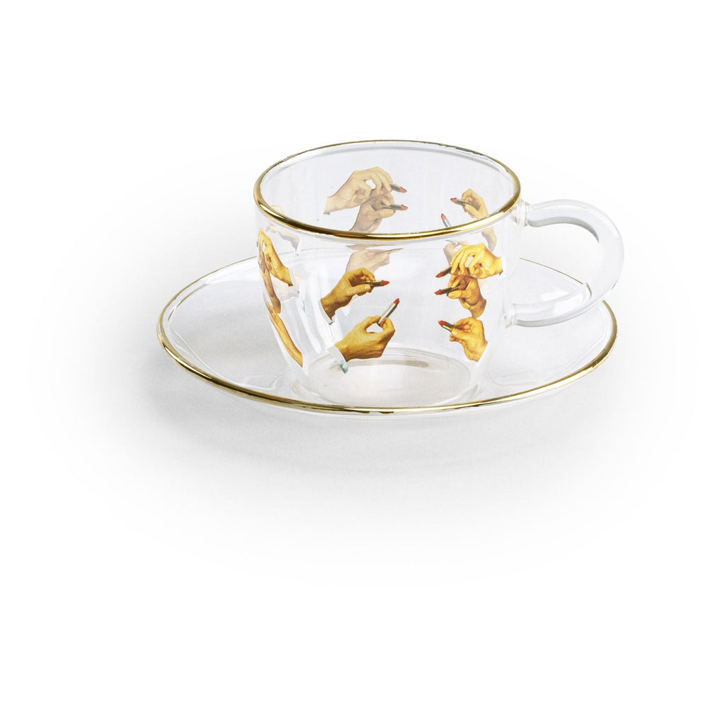 Set 2 Tazze Caffe Toiletpaper -Lipsticks Seletti