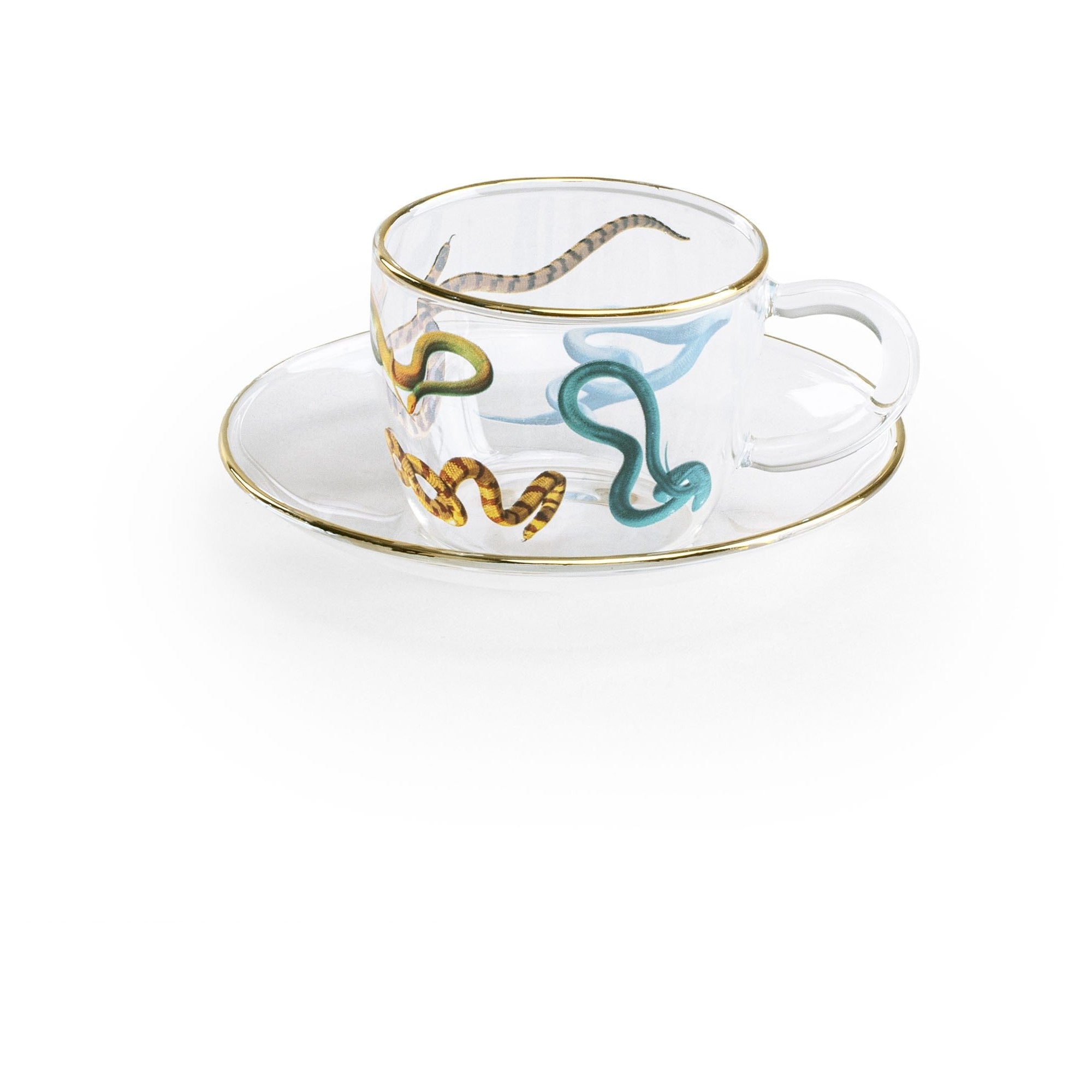 Set 2 tazze Caffe In Vetro Snakes Seletti