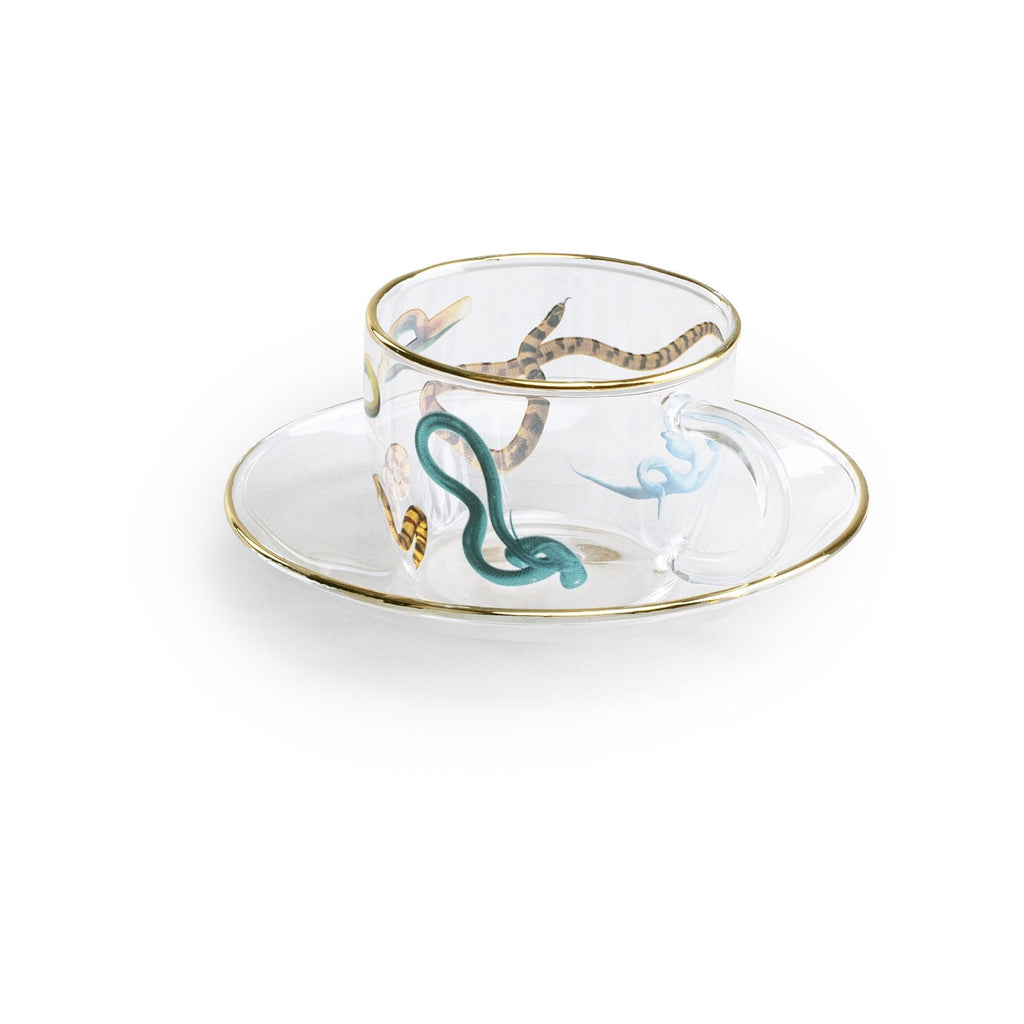 Set 2 tazze Caffe In Vetro Snakes Seletti