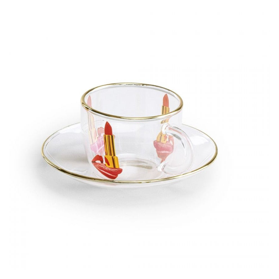 Set 2 Tazze Caffe Toiletpaper - Tongue Seletti