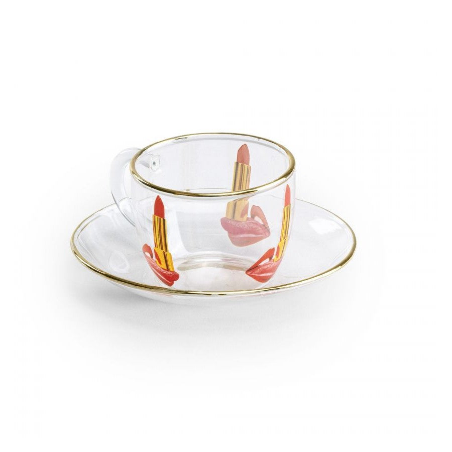 Set 2 Tazze Caffe Toiletpaper - Tongue Seletti